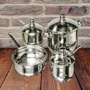 7-Piece Cookware set, Stainless Steel - Silver